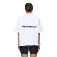 Pegador Damen T-Shirt Culla Logo Heavy Oversized white