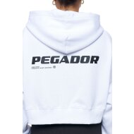 Pegador Damen Hoodie Culla Logo Cropped Oversized white
