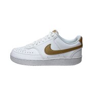 Nike Damen Sneaker Wmn Nike Court Vision Low Next Nature white/metallic gold-white
