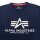 Alpha Industries Herren T-Shirt Basic V-Neck ultra navy