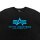 Alpha Industries Herren T-Shirt Basic Logo Foil Print black/blue