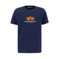 Alpha Industries Herren T-Shirt Basic Rubber ultra navy