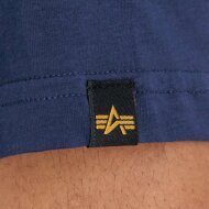 Alpha Industries Herren T-Shirt Basic Rubber ultra navy