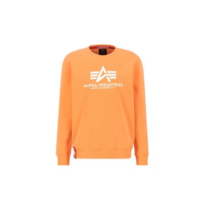 Alpha Industries Herren Sweater Basic Logo tangerine