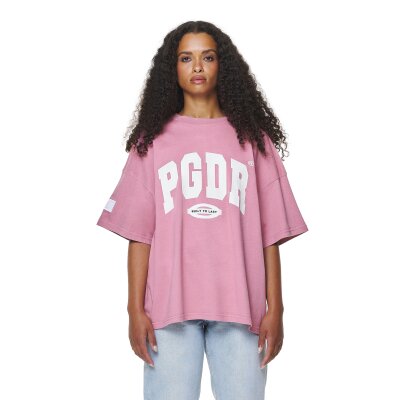 Pegador Damen T-Shirt Keats Heavy Oversized vintage washed rust pink
