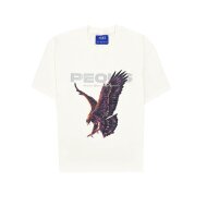 PEQUS Herren T-Shirt Eagle Graphic cream