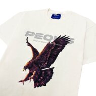PEQUS Herren T-Shirt Eagle Graphic cream