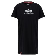 Alpha Industries Damen Basic Long T-Shirt black/silver