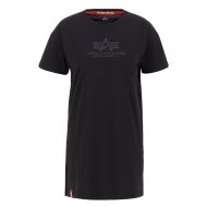 Alpha Industries Damen Basic Long T-Shirt black/black
