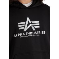Alpha Industries Herren Basic Hoodie Carbon black/silver