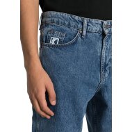 Karl Kani Herren Jeans Small Signature Tapered Five Pocket denim vintage indigo