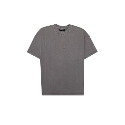 Pegador Herren T-Shirt Logo Boxy vintage grey
