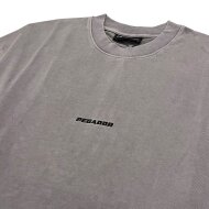 Pegador Herren T-Shirt Logo Boxy vintage grey