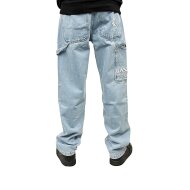 Karl Kani Herren Jeans Retro Baggy Workwear Denim light blue
