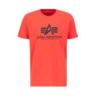 Alpha Industries Herren T-Shirt Basic Logo radiant red