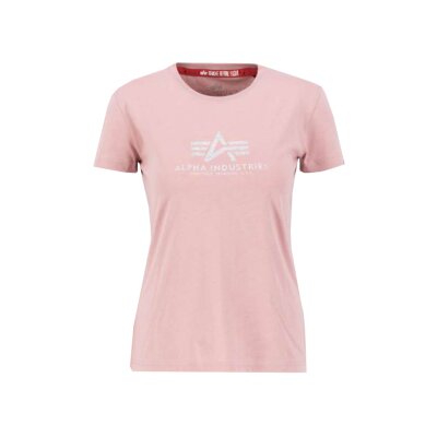 Alpha Industries Damen New Basic T-Shirt G Wmn silver pink