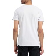 Alpha Industries Herren T-Shirt R Print white