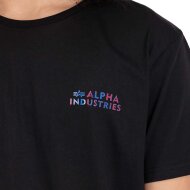 Alpha Industries Herren T-Shirt Holographic SL black