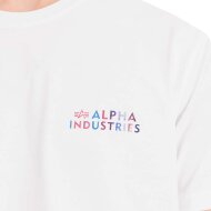 Alpha Industries Herren T-Shirt Holographic SL white