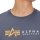 Alpha Industries Herren T-Shirt Alpha Label greyblack