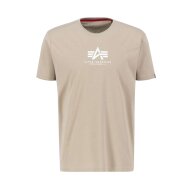Alpha Industries Herren Basic T-Shirt ML vintage sand