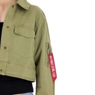 Alpha Industries Damen Deck Jacket Cropped olive