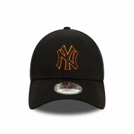 New Era 9FORTY Cap New York Yankees Team Outline black/orange