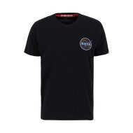Alpha Industries Herren T-Shirt Space Shuttle black/neon purple