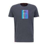 Alpha Industries Herren T-Shirt Reflective Label Rainbow...