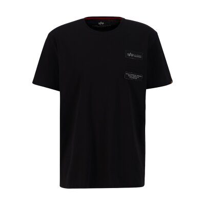 Alpha Industries Herren T-Shirt Patch LF black