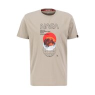 Alpha Industries Herren T-Shirt NASA Orbit vintage sand
