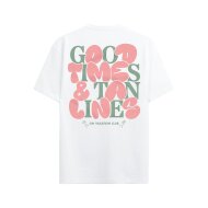 On Vacation Unisex T-Shirt Bubbly Good Times white