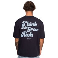 Dropsize Herren T-Shirt Heavy Grow Rich Oversized navy