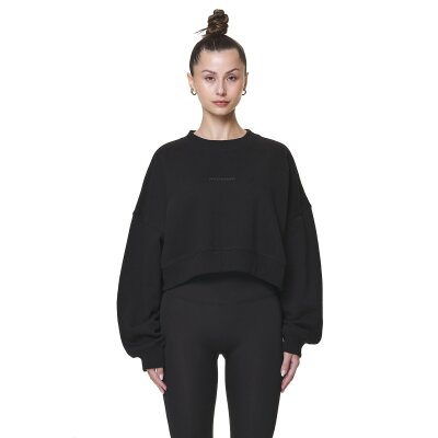 Pegador Damen Sweater Londa Cropped Oversized Sweater black gum
