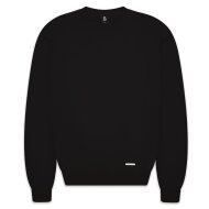 Bazix Republiq Herren Sweater Super Heavy Blank Oversized black