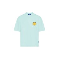 PEQUS Herren T-Shirt A Paradise Beach Club Graphic aqua