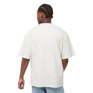 PEQUS Herren T-Shirt Mythic Logo Patch white/sand