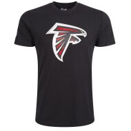 New Era Herren T-Shirt NFL Atlanta Falcons Logo schwarz