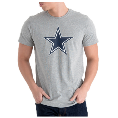 New Era Herren T-Shirt NFL Dallas Cowboys Logo grau XL