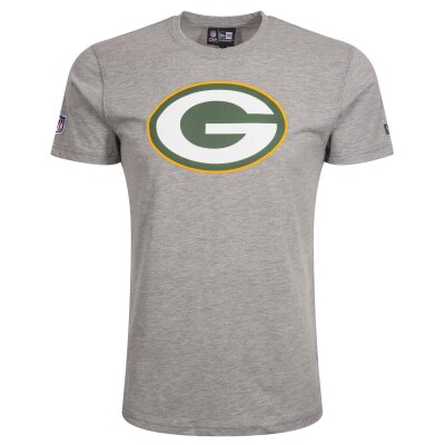 New Era Herren T-Shirt NFL Green Bay Packers Logo grau 4XL