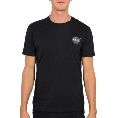 Alpha Industries Herren T-Shirt Space Shuttle NASA black