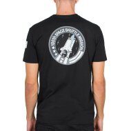 Alpha Industries Herren T-Shirt Space Shuttle NASA black XL