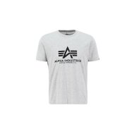 Alpha Industries Herren T-Shirt Basic Logo grey heather L