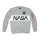 Alpha Industries Herren Sweater NASA Inlay grey heather S