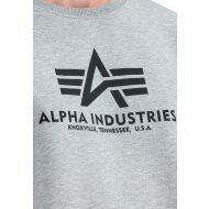 Alpha Industries Herren Sweater Basic Logo heather grey