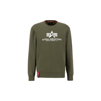 Alpha Industries Herren Sweater Basic Logo dark green XXL
