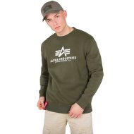 Alpha Industries Herren Sweater Basic Logo dark green XXL