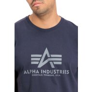 Alpha Industries Herren T-Shirt Basic Logo rep.blue