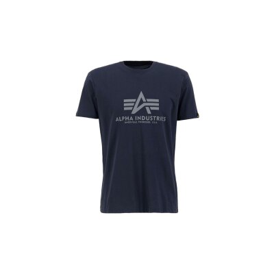Alpha Industries Herren T-Shirt Basic Logo rep.blue S