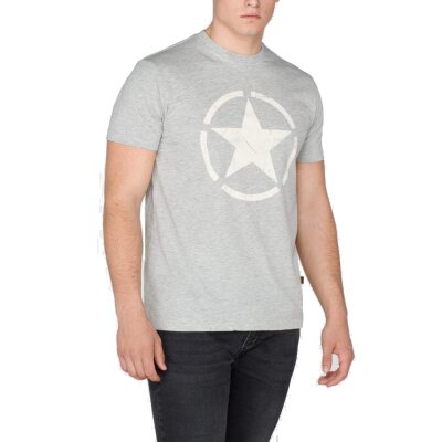 Alpha Industries Herren T-Shirt Star grey heather